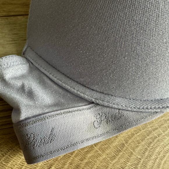 PINK Victoria's Secret Wear Everywhere Super Push Up Bra Purple Shimmer 38B - Picture 4 of 11